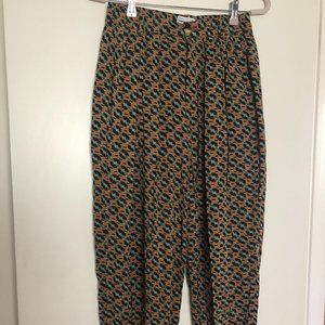 UO Patterned Pants - Green Multi